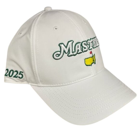 New Masters 2025 Augusta National White Golf Performance Ahead Tech Hat Cap NEW - Picture 1 of 16